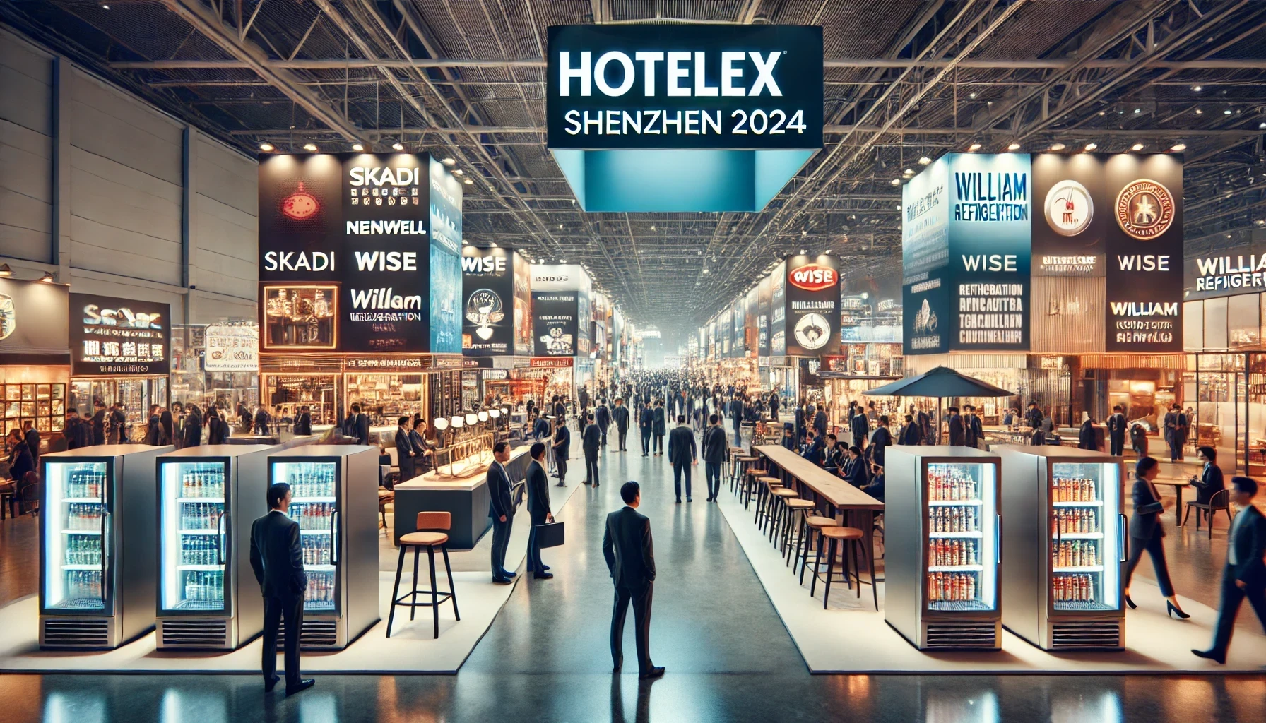 2024-10-04 15.47.53 - A vibrant business blog cover image set at the HotelEx Shenzhen 2024 trade show